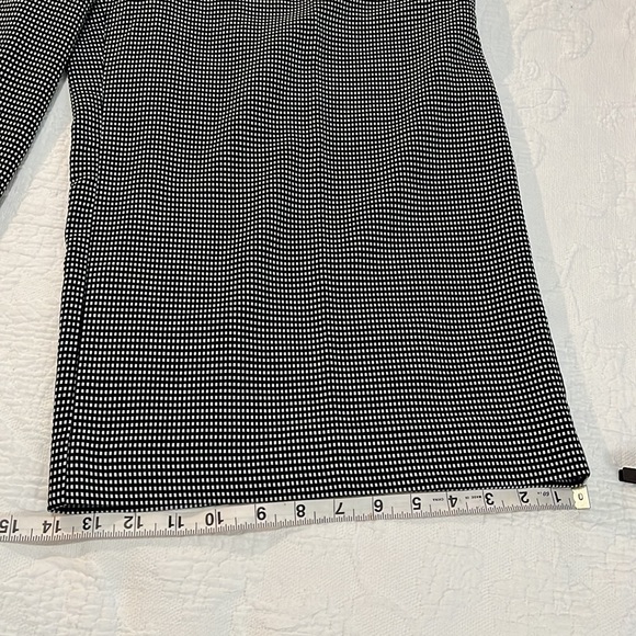 Alfani Black and White Checkered Stretch Wide Leg Dress Pants - Picture 2 of 7
